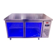 CN 2 GLASS DOOR UNDER COUNTER CHILLER BLUE LIGHT - 5FT ~ CN-2DCC.5G.SO34