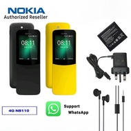 COD Nokia 8110 4G Classic Dual Sim Mobile Phone GSM Good Quality Kai OS phones support 4G, WIFI Free