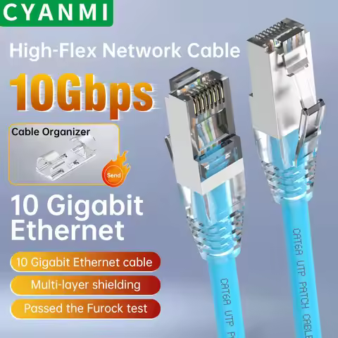 CYANMI Ethernet Cable RJ45 Cat 6A Lan Cable UTP RJ 45 Network Cable for Cat6 Cat6a Compatible Patch 