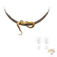Jute Reptile Climbing Rope 1 Pack 63 cm Natural Braided Hanging Vine Perch for Ball Python Corn Snak