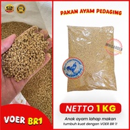 CHICKEN FEED PEDAGING POR PUR VOER BR1 1KG food for chicks