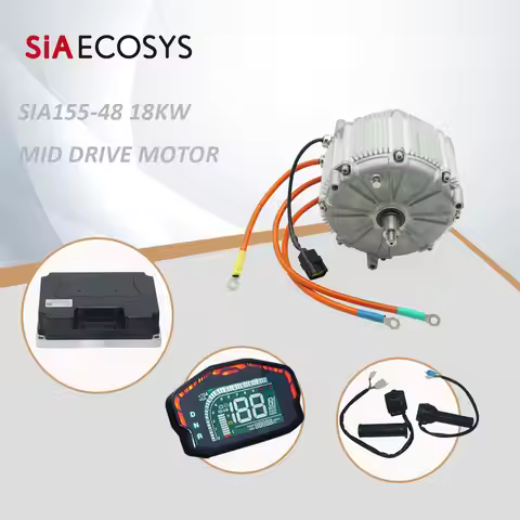 SiAECOSYS SIA155-48 PMSM Hairpin Motor Match with Fardriver ND72890B Encoder Controller 18KW Peak Mi