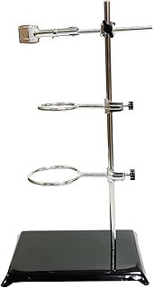 Laboratory Stand Support, Chemistry Test Tube Holder,Lab Table Clamp Stand W/ Burette Clamp And Flas