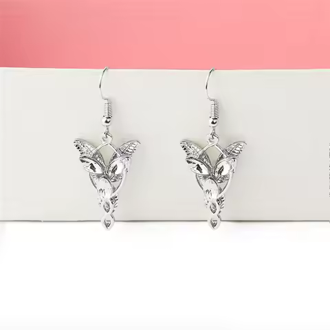 Fashion Arwen Evenstar Earrings Elfstone Elessar Aragorn Galadriel Elves Princess Earrings Jewelry F