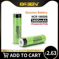 excitingBasen 18650 Lithium Rechargeable Battery New 100% Original NCR18650B 3.7v 3400mah battey For Flashlight batter