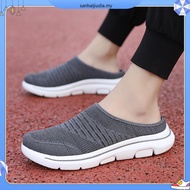 [39-48]lightweight Men Half shoes mesh Slip on Shoes Causal shoes for men