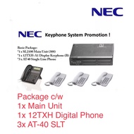 ❤️ NEC SL2100 Keyphone System PBX PABX Telephone Package