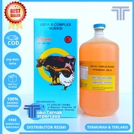 USFA B COMPLEX injeksi 500ml - Vitamin B complex Komplek Kompleks Hewan Sapi kambing Domba Babi Ayam