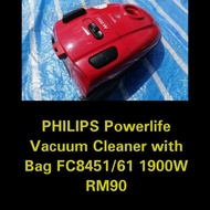 PHILIPS Powerlife Vacuum Cleaner with Bag FC8451/61 1900W