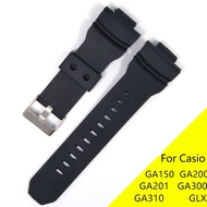 Watch Accessories Rubber Strap For Casio G-shock GA-150 GA 200 201 ga300 ga310 GLX Mens Pin Buckle R