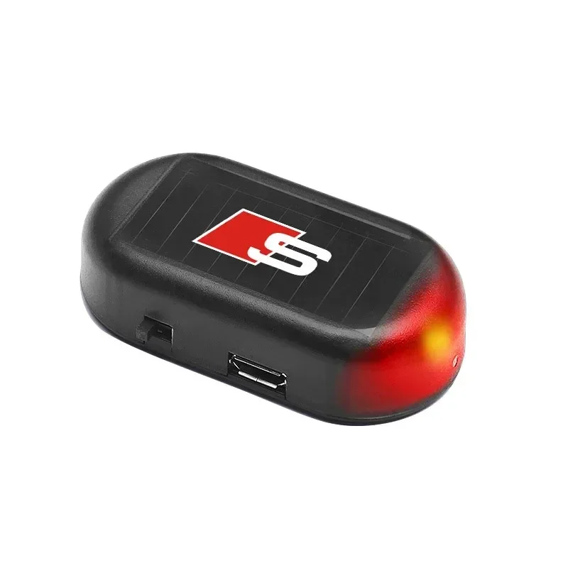 Audi | Car Solar Powered Wireless Anti-Theft Caution Lamp LED Flashing Lights For Audi A4 A3 A5 A6 A