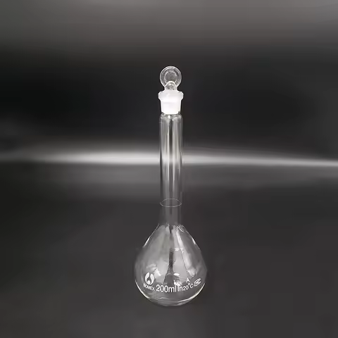 Volumetric flask with stopper 5mL/10mL/25mL/50mL/100mL/200mL/250mL/500mL/1000mL/2000mL/5000mL,Volume