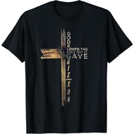 1 Cotton Christian T-Shirt Cross From The Bible John 3:16 Men's Clothing