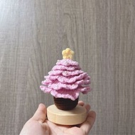 聖誕樹#21🎄粉紅色💗 (全人手編織＆鉤針＆鈎織公仔)