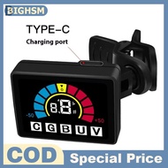 BIGHSM Usb sạc màu LCD màn hình hiển thị guitar Tuner tunning cho Acoustic Guitar điện bass Clip-on