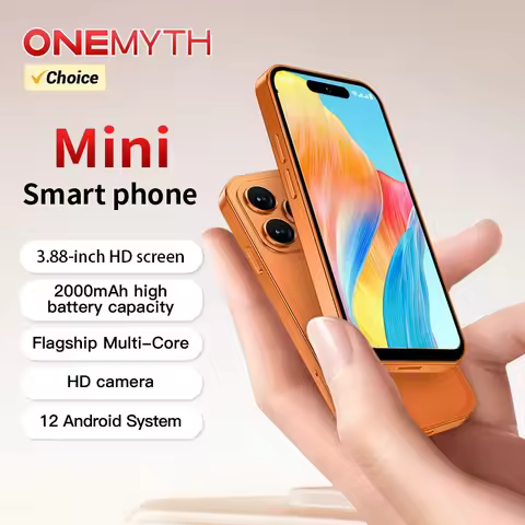 ONEMYTH A18 Pro 3.88" Mini Smartphone 4G LTE 2GB RAM 16GB ROM Android 12 Dual SIM Standby 2000mAh Fa