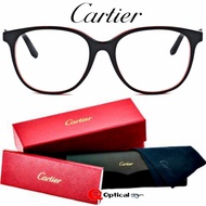 Kacamata Frame Pria Wanita Original CARTIER CT0007OA-004 Model Elegan