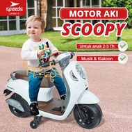 Terbaru Mainan Anak Motor Aki Scoopy Pmb Original Motor-Motoran Anak