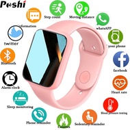 Original POSHI Bluetooth Call Smart Watch for Men Waterproof Heart Rate Fitness Tracker Blood Pressure Fashion Sport Watch Women Smart Bracelet Smart Digital Watch For Android IOS
