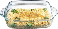 Simax Rectangular Glass Casserole Dish: Lid Doubles as Clear Baking Dish β Heat, Cold and Shock Proo