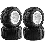 1:16 E-REVO Summit Plastic Wheel Rubber Tire Universal Tyre For 1/12 1/14 1/16 RC Monster Truck Kyos