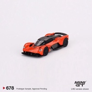 MINIGT 1: 64 Aston Martin Aston Martin Alloy Car Model Orange 678