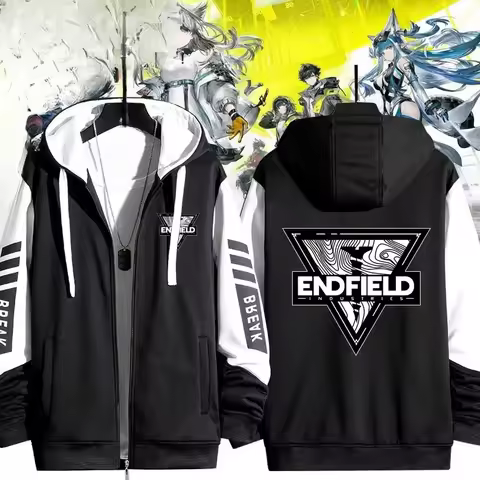 Game Arknights Endfield 3D Print Zip Up Women/Men Hoodie Sweatshirt Streetwear Hip Hop Cosplay Zippe