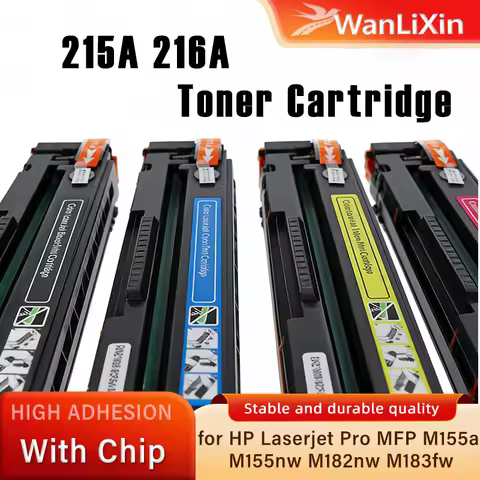 Multi color toner cartridge with chip 215A 216A For HP Laserjet M155nw M182nw M182nw M183fw M183nw P