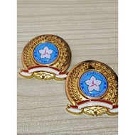 PIN STACKED LOGO PIN WOMEN'S LOGO PIN DEMOCRAT REPUBLIC OF INDONESIA