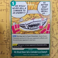 One Piece TCG [ENGLISH] OP08-038 C We Would Never Sell a Comrade to an Enemy [ENGLISH VERSION]