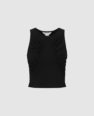 URBAN REVIVO - Áo ba lỗ nữ phom ngắn thời trang UYV440031-B6A