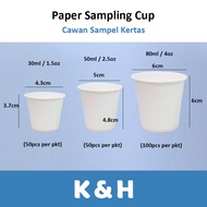 Paper Sample Cup / Paper Sample Cup / Paper Cup Sampling Plain White / Small Paper Sample Cup
