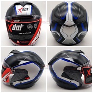 G515-014-24 DV FLAT PU XDOT OPEN FACE DOUBLE VISOR