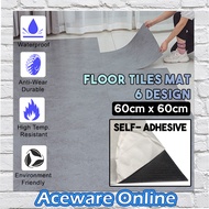 60x60cm SELF ADHESIVE PVC FLOOR MAT MARBLE DESIGN WATERPROOF Tiles Bathrooms Kitchen Countertops PVC