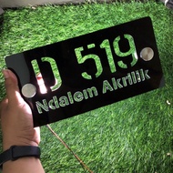 Acrylic LED Light House Number Acrylic Coffee Shop Name Plate 12V LED House Number