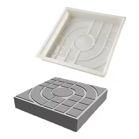 Plastic Making DIY Paving Mould Home Garden Floor Road Reusable Concrete Brick Mould Pavement Road S