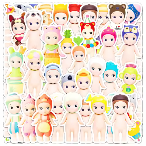 50PCS Cute Sonny Angle Creative Stickers Cartoon DIY Skateboard Phone Case Laptop Waterproof Cool De