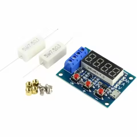 5pcs ZB2L3 18650 Li-ion Lithium Battery Capacity Tester + Resistance Lead-acid Battery Capacity Mete