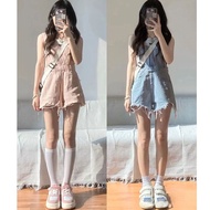 Women's High Waist Denim Overalls Denim Jumpsuit
