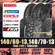 TAYAR 140/60-13,140/70-13 SWALLOW,DELI,CORSA,MICHELIN,FKR TUBELESS/TUBE-TYPE TYRE [TY14X13]