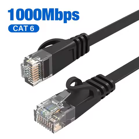 Cat 6 Ethernet Cable Flat Cat6 RJ45 Internet LAN Network Patch Cable For PC Modem Router Clearance L