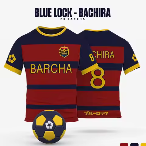 Anime Japanese Blue Lock Isagi Yoichi Football Jersey T-shirt Cosplay Hyoma Chigiri Meguru Bachira T
