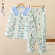 【Utopia】ชุดนอนเด็กหญิง Pajamas for girls ชุดนอนเจ้าหญิง แขนยาวขายาวกระดุมหน้า ลายการ์ตูนหวาน น่ารักม