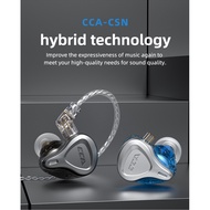 CCA CSN 1BA + 1DD Hybrid Noise Reduction Earphone In-Ear Music Bass Earbuds Monitor Gaming Headphones HIFI Headset For KZ ZSN PRO X ZST X EDX ZSX ZS10 PRO ZAX
