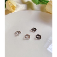 183_goodgift_station-️ Hoop cross 925 sterling silver earrings