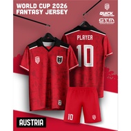 Austria Fantasy Jersey Retro Collar - Free Custom Design