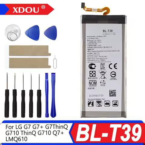 Brand-New BL-T39 3000mAh Battery For LG G7 G7+ G7ThinQ LM G710 ThinQ G710 Q7+ LMQ610 BL T39 Phone Ba