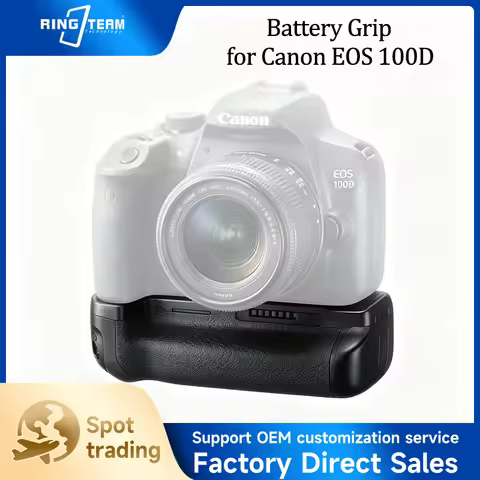 BG-100DH Vertical Battery Grip with IR Remote for Canon EOS 100D / Rebel SL1 DSLR Dual LP-E12 Batter
