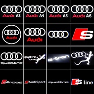 AUDI Led Car Door Welcome Light For A5 A6 C5 C6 C7 A4 B5 B6 B7 B8 B9 A7 A8 Q7 Q5 Sticker TT sline qu