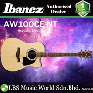 Ibanez AW100CE Artwood Dreadnought Acoustic Electric Guitar - Natural (AW100CE NT AW100CE-NT)